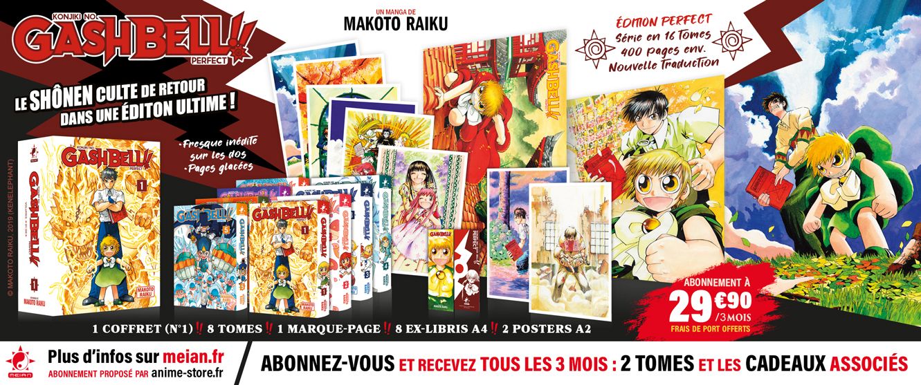 Gash Bell!!! Collection : Tous les 3 mois, 2 mangas pour 29.91 €