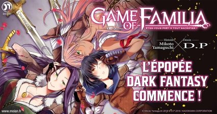 Les mangas de la licence Game of Familia