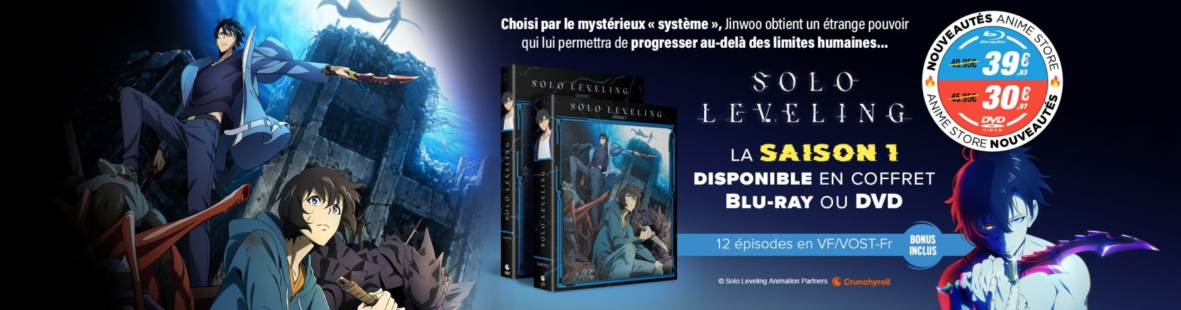 Nouveaut : Solo Leveling saison 1 en BR ou DVD