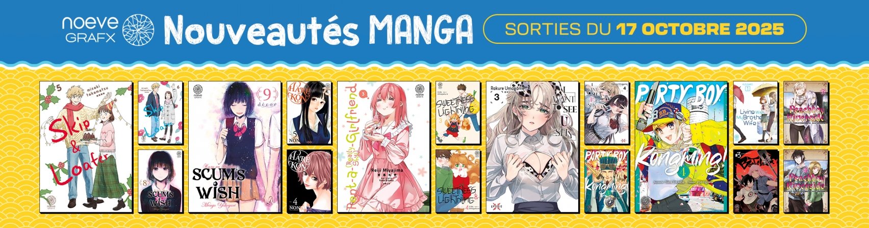 17 nouveaux mangas Noeve Grafx disponibles
