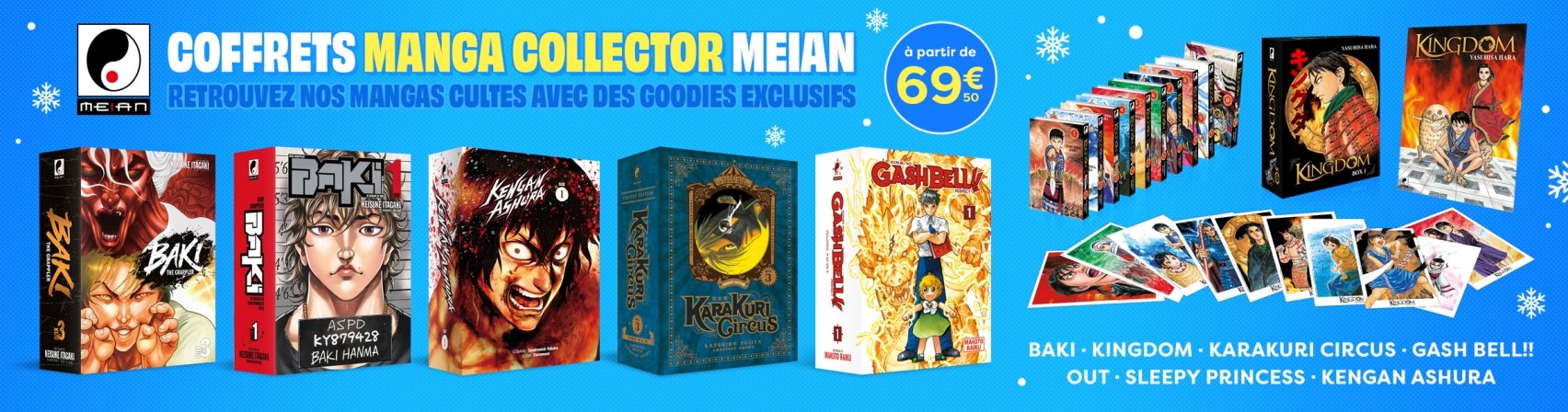 Nouveaut�s : les coffrets manga collector Meian
