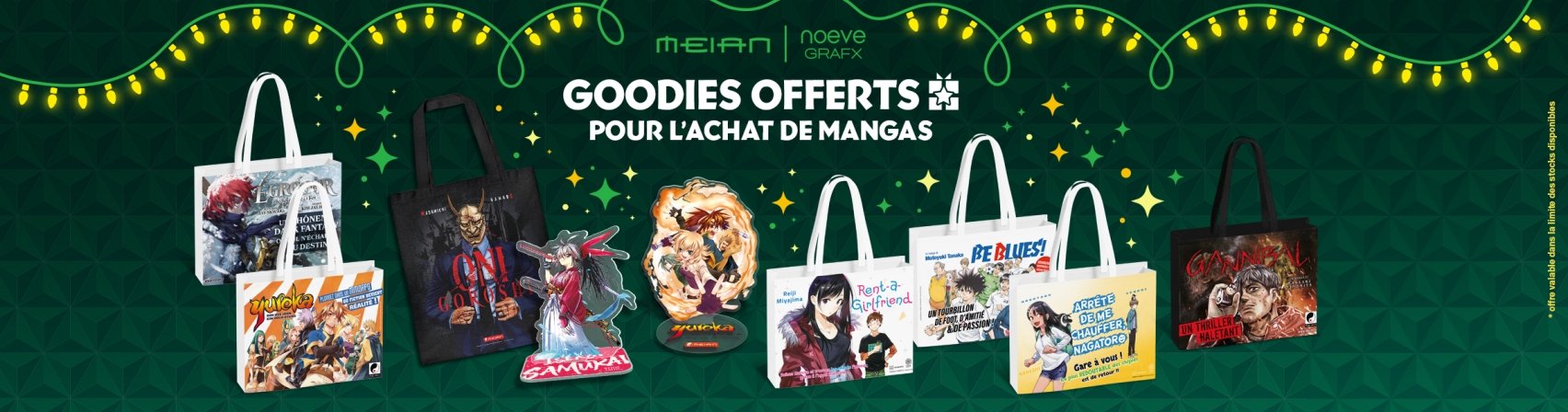 Offre : Goodies offerts pour l'achat de mangas