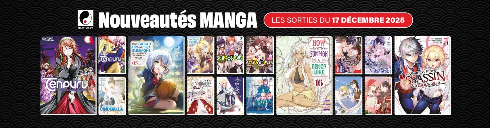 16 nouveaux mangas MEIAN disponibles