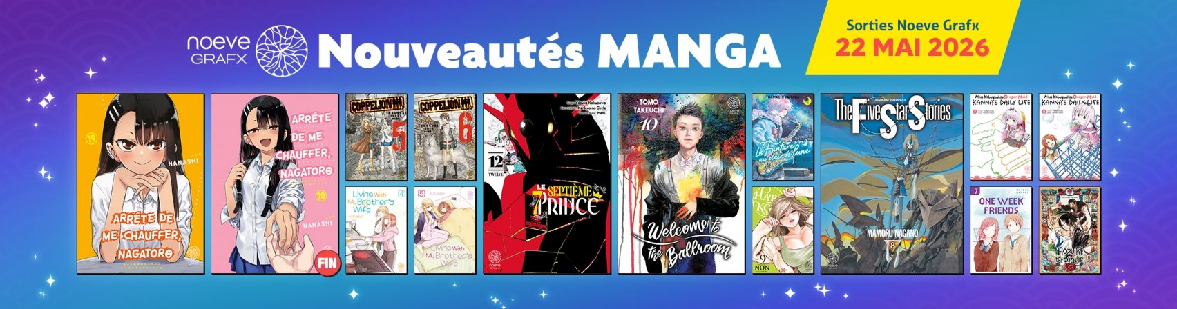 15 nouveaux mangas Noeve Grafx disponibles