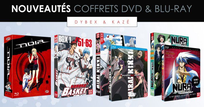 Nouveauts Kaz et Dybex : Kuroko's Basket, Mirai Nikki, Nura et Noir