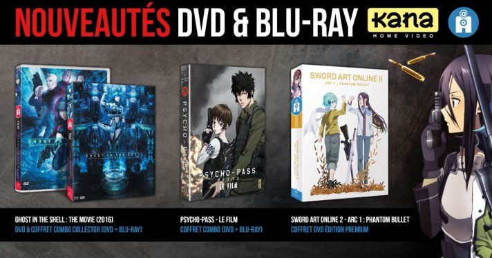 Nouveauts @Anime et Kana Vido : Sword Art Online 2, Ghost in the Shell, Psycho-Pass