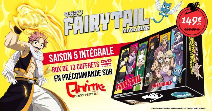 Prcommande : Fairy Tail Magazine l'intgrale des 13 coffrets en exclusivit sur Anime Store