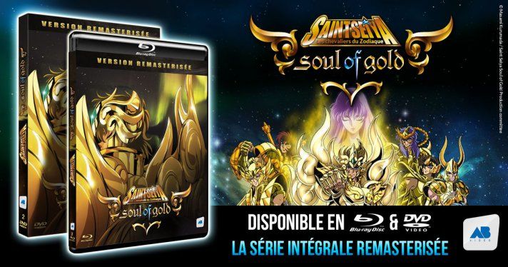 Nouveauts DVD & Bluray : Saint Seiya Soul of Gold en version remasterise