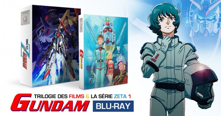 Nouveauts @Anime : Mobile Suit Gundam la trilogie et la srie Mobile Suit Zeta Gundam en DVD & Blu-ray