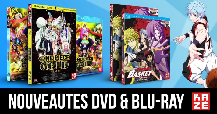 Nouveauts Kaz : One Piece Gold et Kuroko's Basket Winter Cup Highlights Film 2