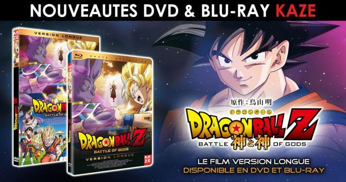 Nouveauts Kaze : Dragon Ball Z - Battle of Gods en DVD et Blu-Ray