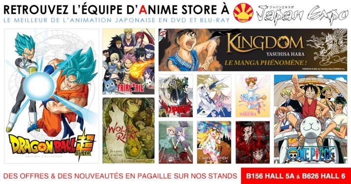 Retrouvez Anime Store  la Japan Expo Paris 2018 pour 4 jours exceptionnels !