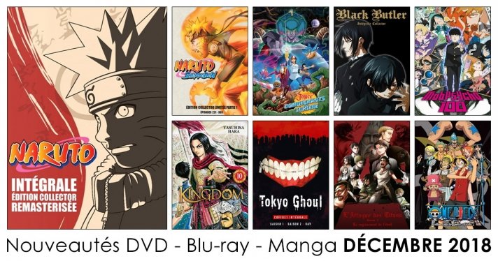 Nos nouveauts DVD, Blu-ray et Mangas du mois de dcembre 2018