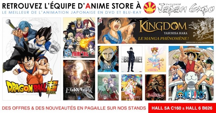 Retrouvez Anime Store  la Japan Expo Paris 2019 pour 4 jours exceptionnels !