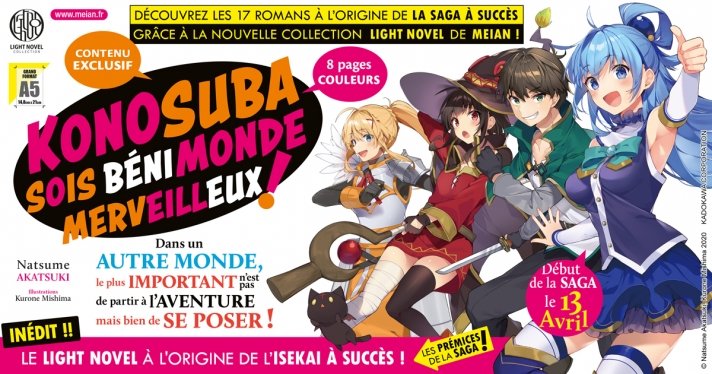 Nouvelle Licence Meian : Konosuba : Sois bni monde merveilleux ! (Light Novel)