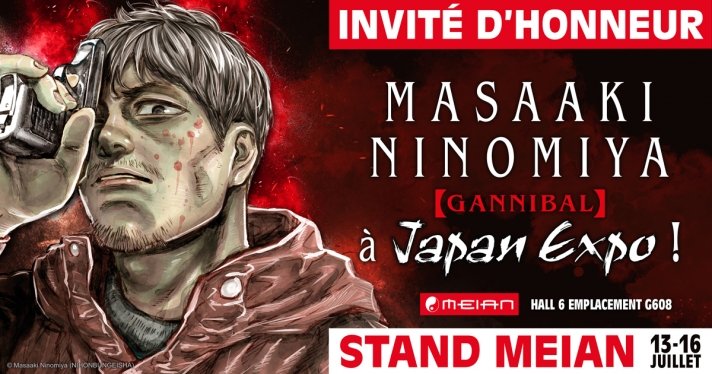 Masaaki Ninomiya l'auteur de Gannibal, invit d'honneur Meian  japan expo !