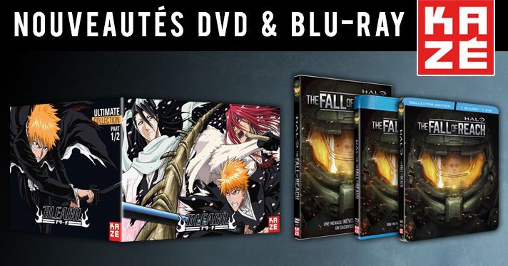 Nouveauts Kaze : Bleach et Halo : The Fall of Reach