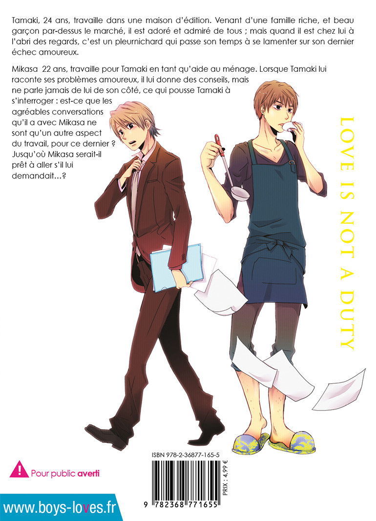 IMAGE 3 : Love is not duty - Livre (Manga) - Yaoi