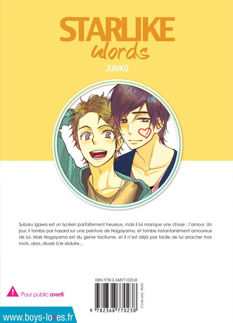 IMAGE 2 : Starlike Words - Livre (Manga) - Yaoi