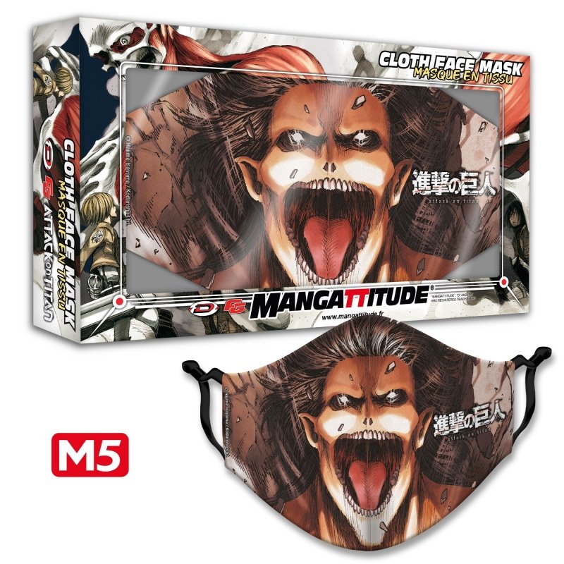 Masque tissu - L'Attaque des Titans - Modle M5