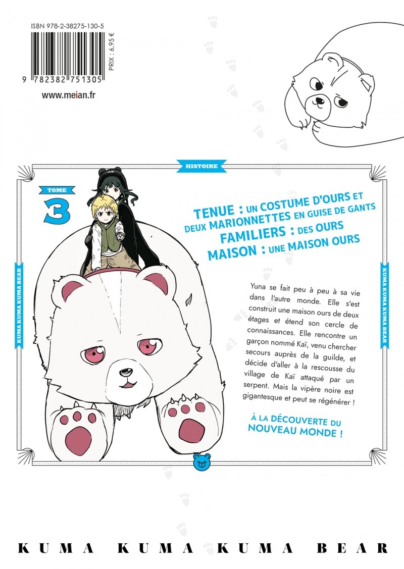 IMAGE 2 : Kuma Kuma Kuma Bear - Tome 03 - Livre (Manga)