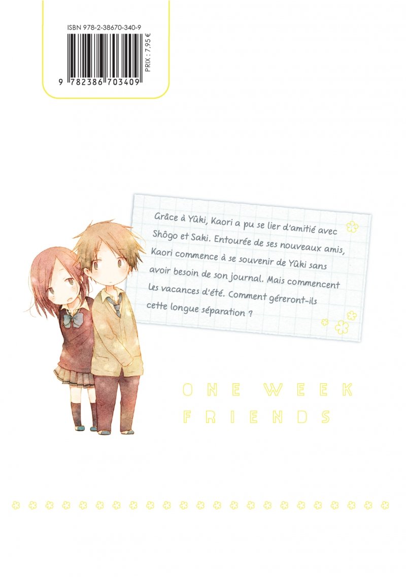IMAGE 2 : One week friends - Tome 03 - Livre (Manga)