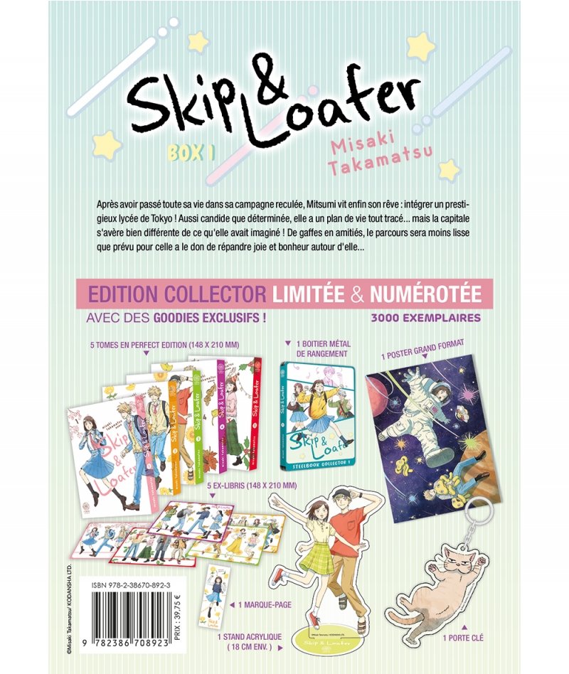 IMAGE 2 : Skip & Loafer - Partie 1 - Coffret �dition limit�e num�rot� (tomes 1 � 5)