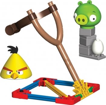 image : Catapulte Angry Birds - Yellow Bird vs Medium Minion Pig