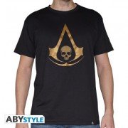 Tee Shirt - Crest AC4 dor - Assassin's Creed - Homme - Noir - ABYstyle