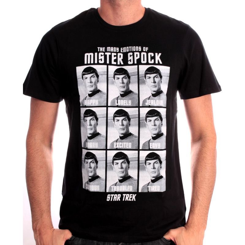 Visuel 1 : Tee Shirt - Spock Emotions - Homme - Star Trek - Cotton Division