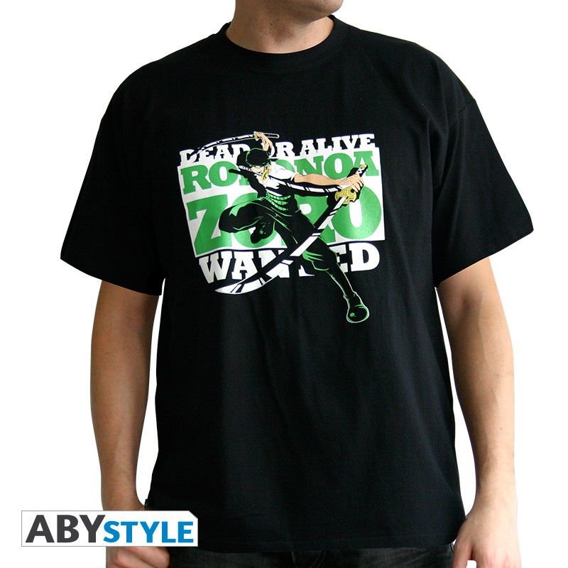 Visuel 1 : Tee Shirt - Roronoa Zoro - One Piece - Homme - Noir - ABYstyle