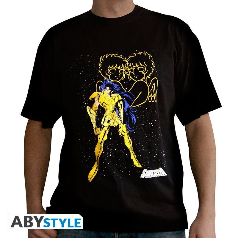 Visuel 1 : Tee Shirt - Saga des Gmeaux - Saint Seiya - Homme - Noir - ABYstyle