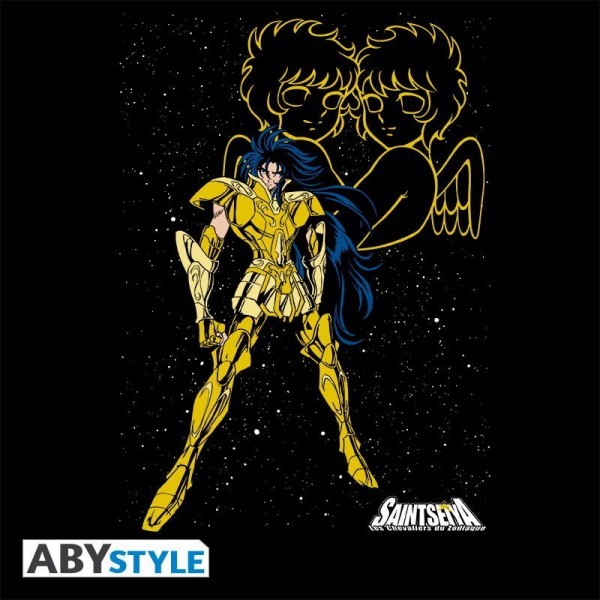 Visuel 2 : Tee Shirt - Saga des Gmeaux - Saint Seiya - Homme - Noir - ABYstyle