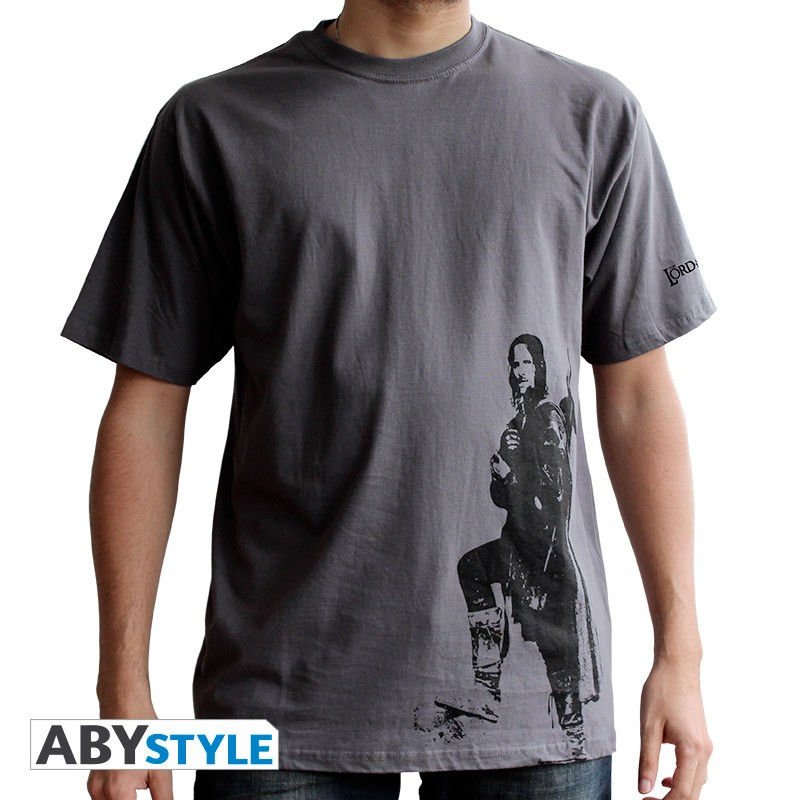 Visuel 1 : Tee Shirt - Aragorn (version FR) - Le Seigneur des anneaux - Homme - Gris - ABYstyle