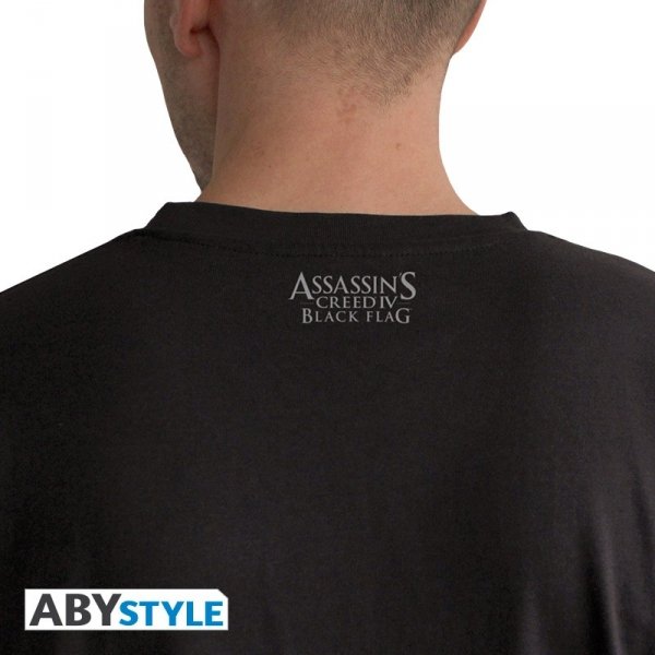 Visuel 3 : Tee Shirt - Crest AC4 dor - Assassin's Creed - Homme - Noir - ABYstyle