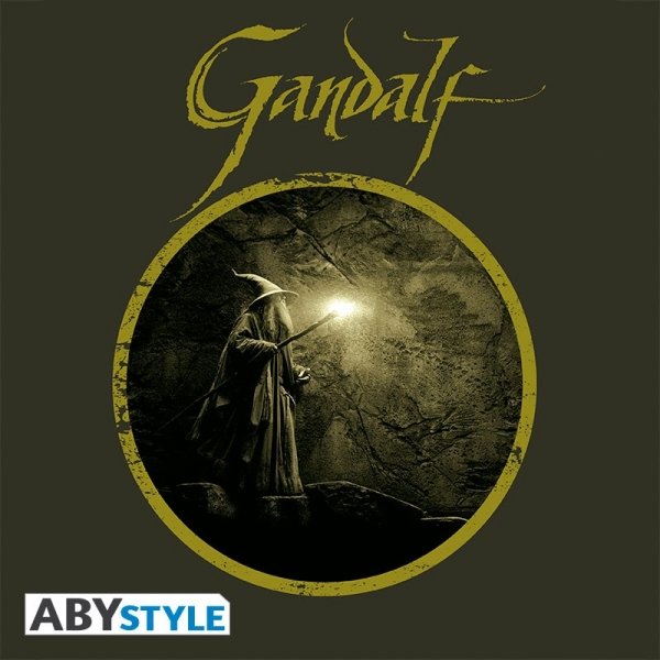 Visuel 2 : Tee Shirt - Gandalf - Le seigneur des anneaux - Enfant - Vert Kaki - ABYstyle