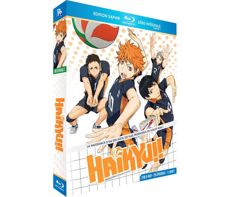 IMAGE 2 : Haikyu !! - Intgrale (saison 1) - Coffret Blu-ray + Livret - Edition Saphir