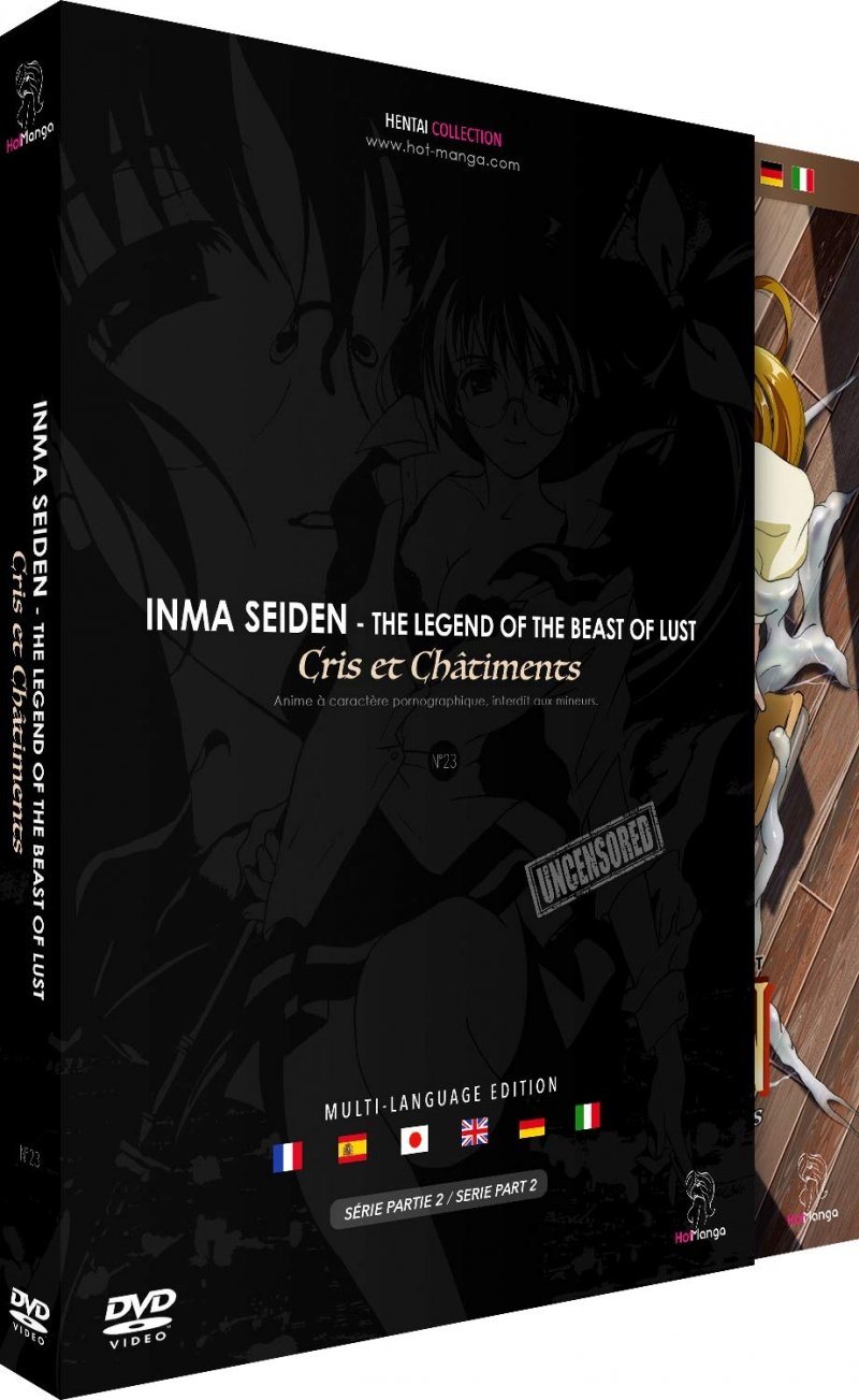 Inma Seiden : Kuro ai (Cris et Chtiments) - Partie 2/2 (3 OAV) - DVD - Non censure