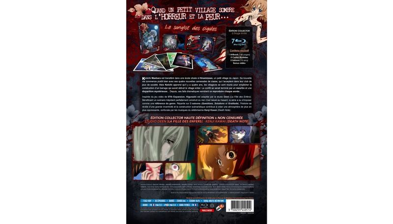 IMAGE 3 : Higurashi : Hinamizawa, le village maudit - Intgrale (2 saisons + 5 OAV) - Edition collector limite - Coffret A4 Blu-ray