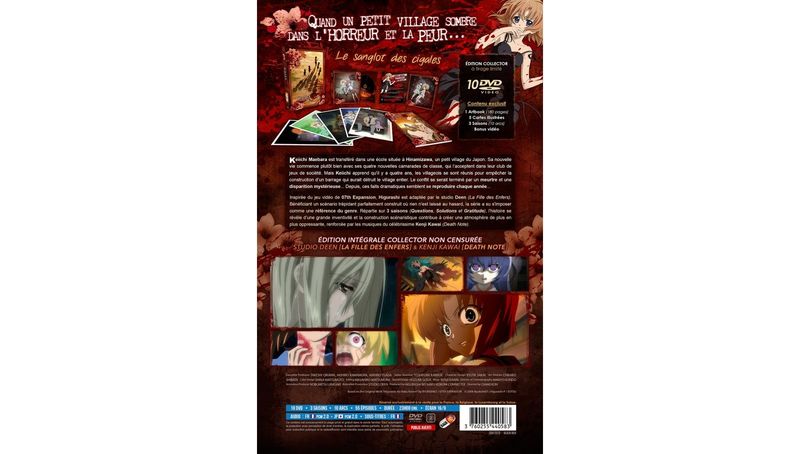 IMAGE 3 : Higurashi : Hinamizawa, le village maudit - Intgrale (2 saisons + 5 OAV) - Edition collector limite - Coffret A4 DVD