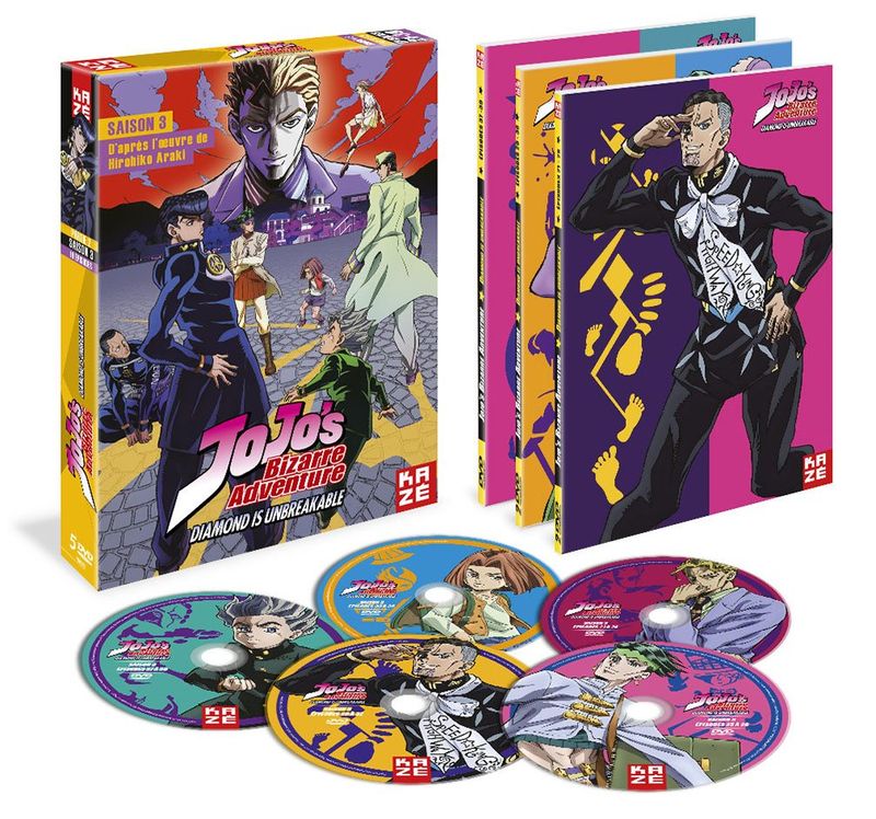 Jojo's Bizarre Adventure - Saison 3 - Partie 2 (Arc : Diamond is unbreakable) - Coffret DVD