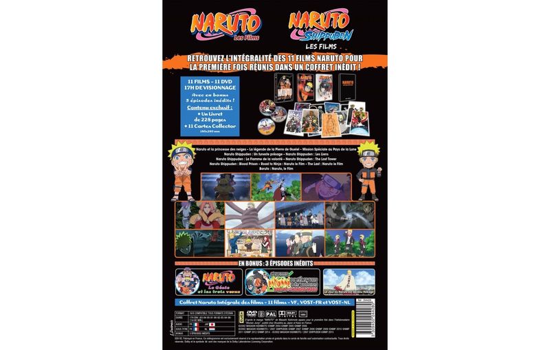 IMAGE 3 : Naruto : Les films - Intgrale (11 films) - Edition Collector Limite - Coffret A4 DVD