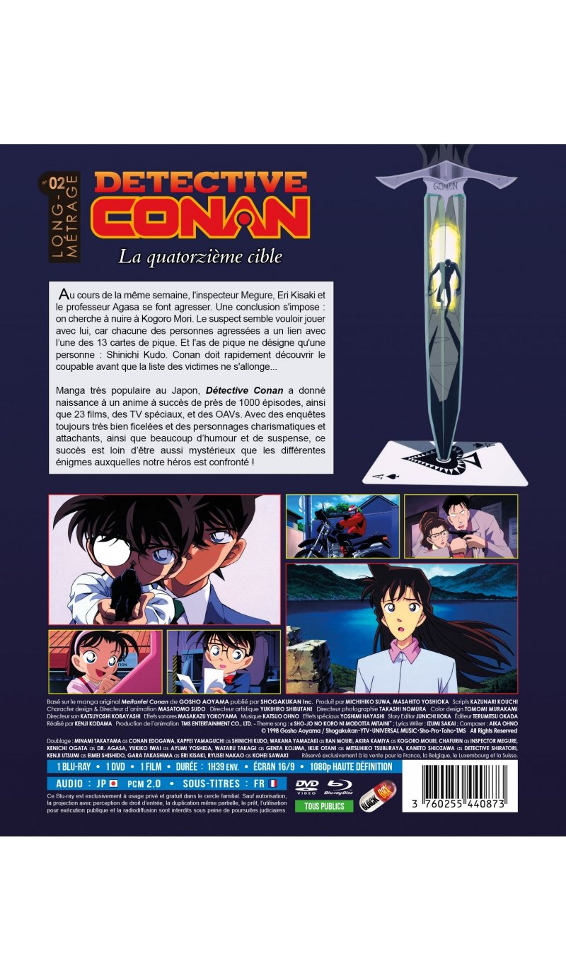 IMAGE 2 : Dtective Conan - Film 02 : La Quatorzime Cible - Combo Blu-ray + DVD