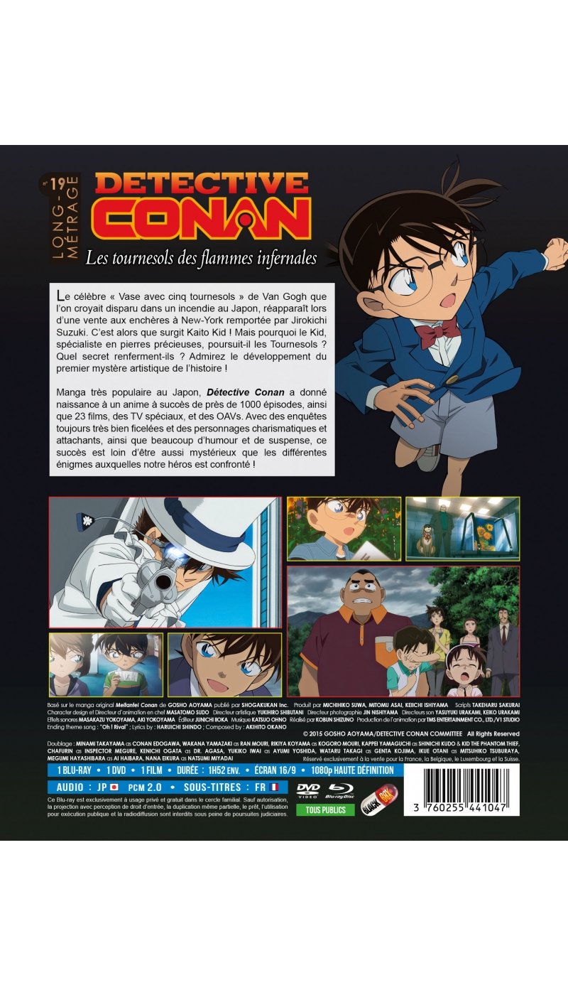 IMAGE 2 : Dtective Conan - Film 19 : Les tournesols des flammes infernales - Combo Blu-ray + DVD