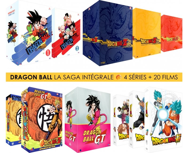 IMAGE 2 : Dragon Ball Z + Dragon Ball + Dragon Ball GT + Dragon Ball Super + 20 Films et OAV - Intgrale Collector - Pack 11 Coffrets DVD - Non censur