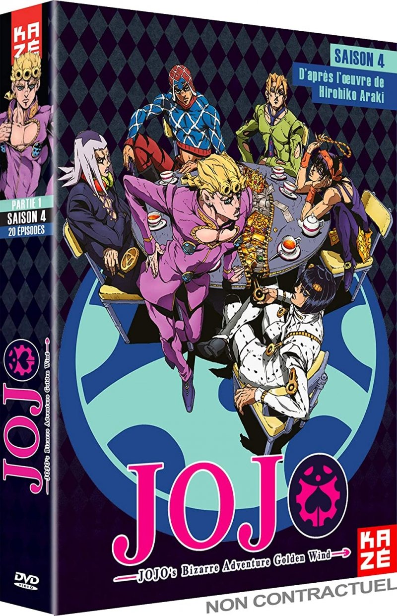 Jojo's Bizarre Adventure - Saison 4 - Partie 1 (Arc : Golden Wind) - Coffret DVD