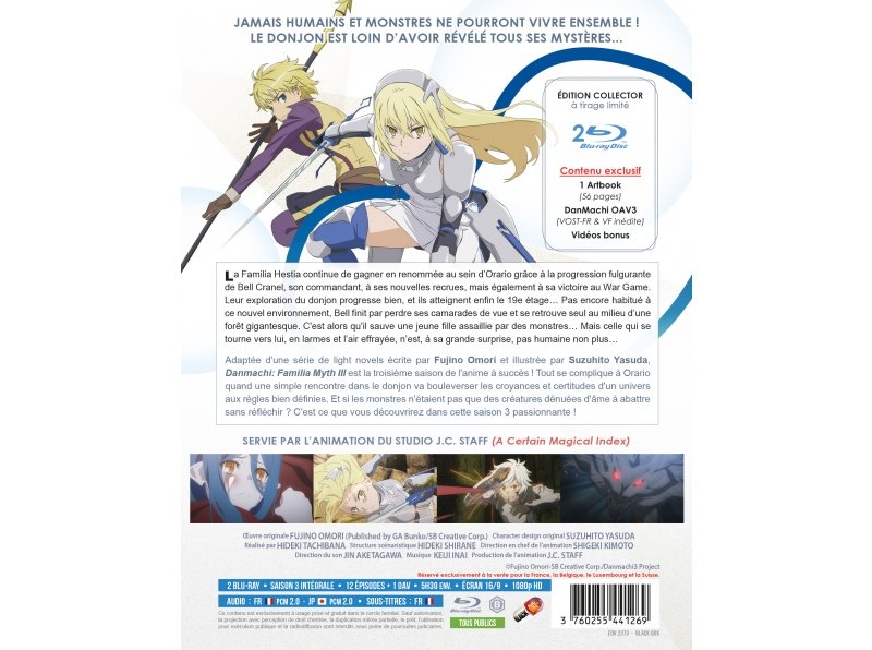 IMAGE 2 : DanMachi : Familia Myth - Saison 3 - Edition Collector - Coffret Blu-ray