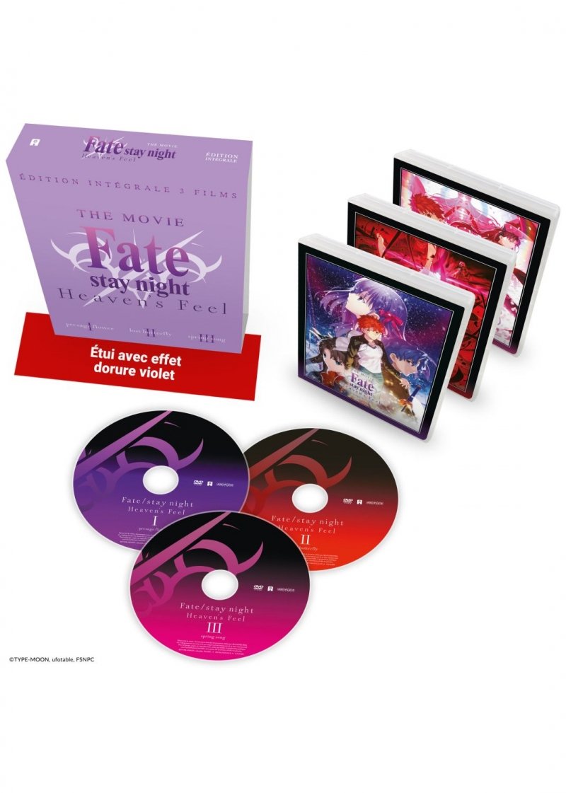 IMAGE 3 : Fate/Stay Night : Heaven's Feel - Intgrale 3 films (2025) - DVD