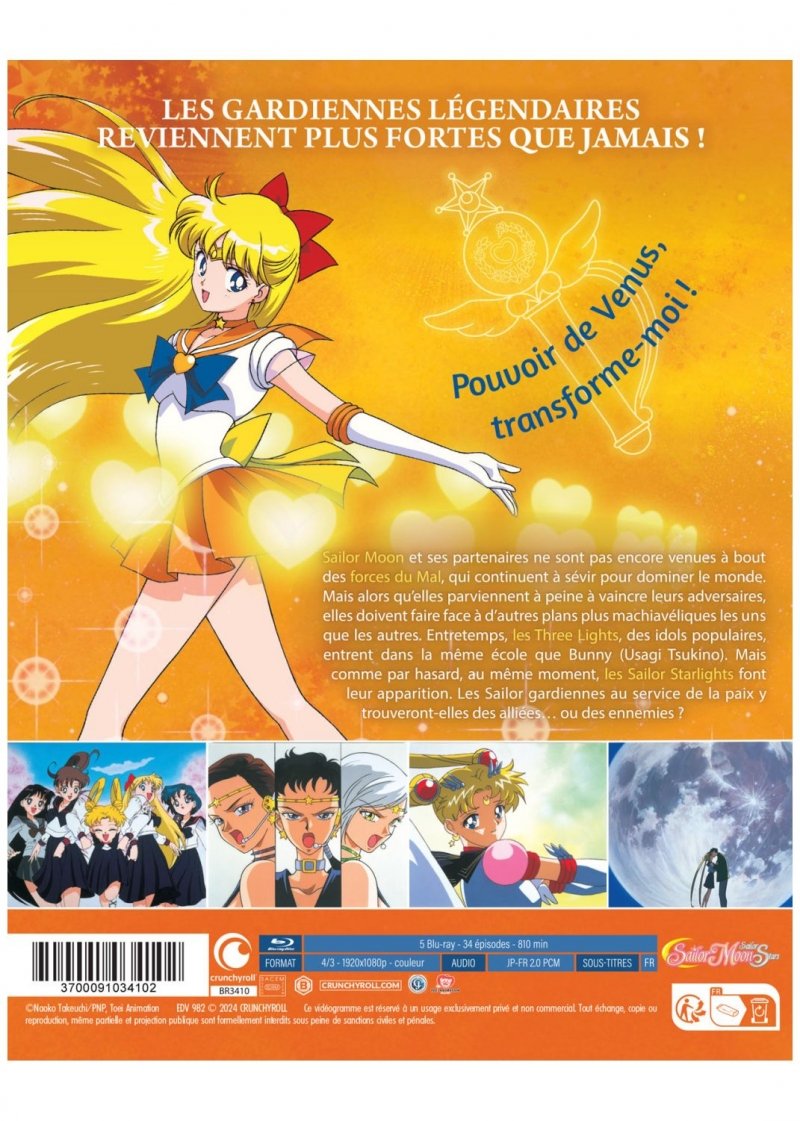 IMAGE 3 : Sailor Moon Sailor Stars - Int�grale (Saison 5) - Coffret Blu-ray