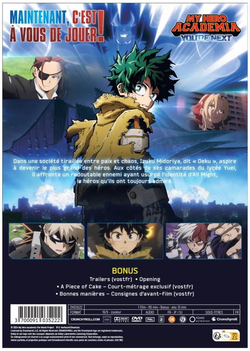IMAGE 3 : My Hero Academia: You're Next - Film - DVD